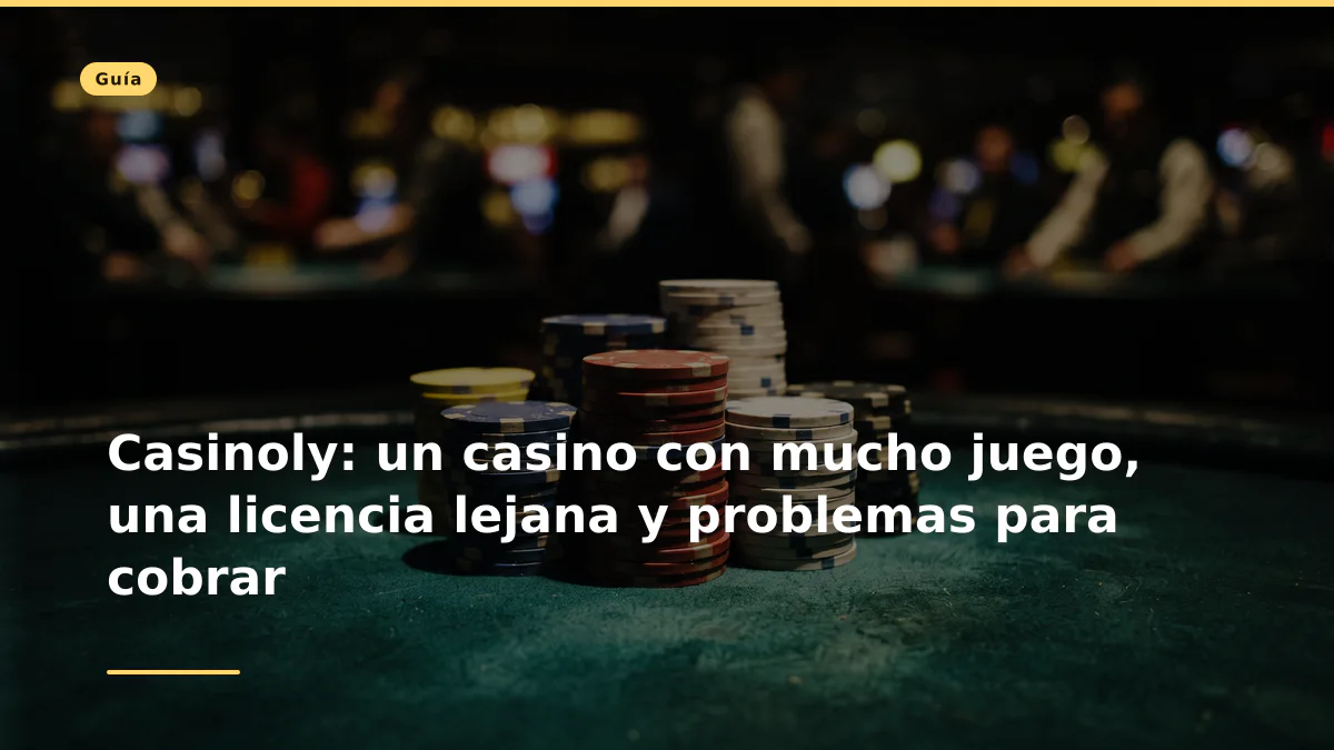 Casinoly: un casino con mucho juego, una licencia lejana y problemas para cobrar