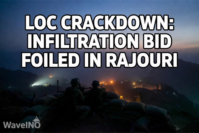 Midnight Gunfire Echoes on LoC: Indian Army Foils Major Infiltration Plot in Rajouri Sector