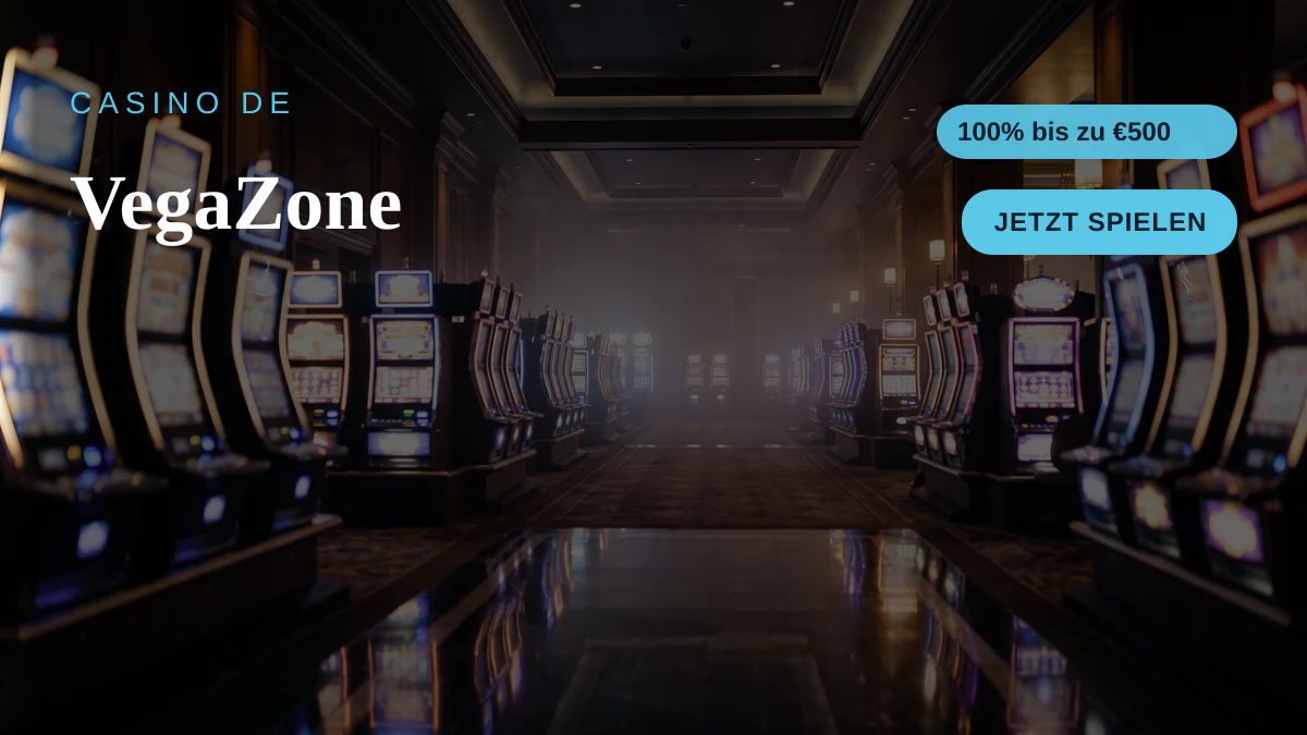 VegaZone Casino — Willkommensbonus 100% bis zu €500 + 100 FS, Zahlungen: Visa, Mastercard, Sofort, MiFinity, Bitcoin