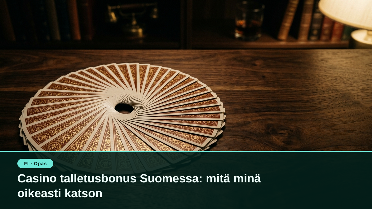 Casino talletusbonus Suomessa: mitä minä oikeasti katson Casino talletusbonus Suomessa: mitä minä oikeasti katson