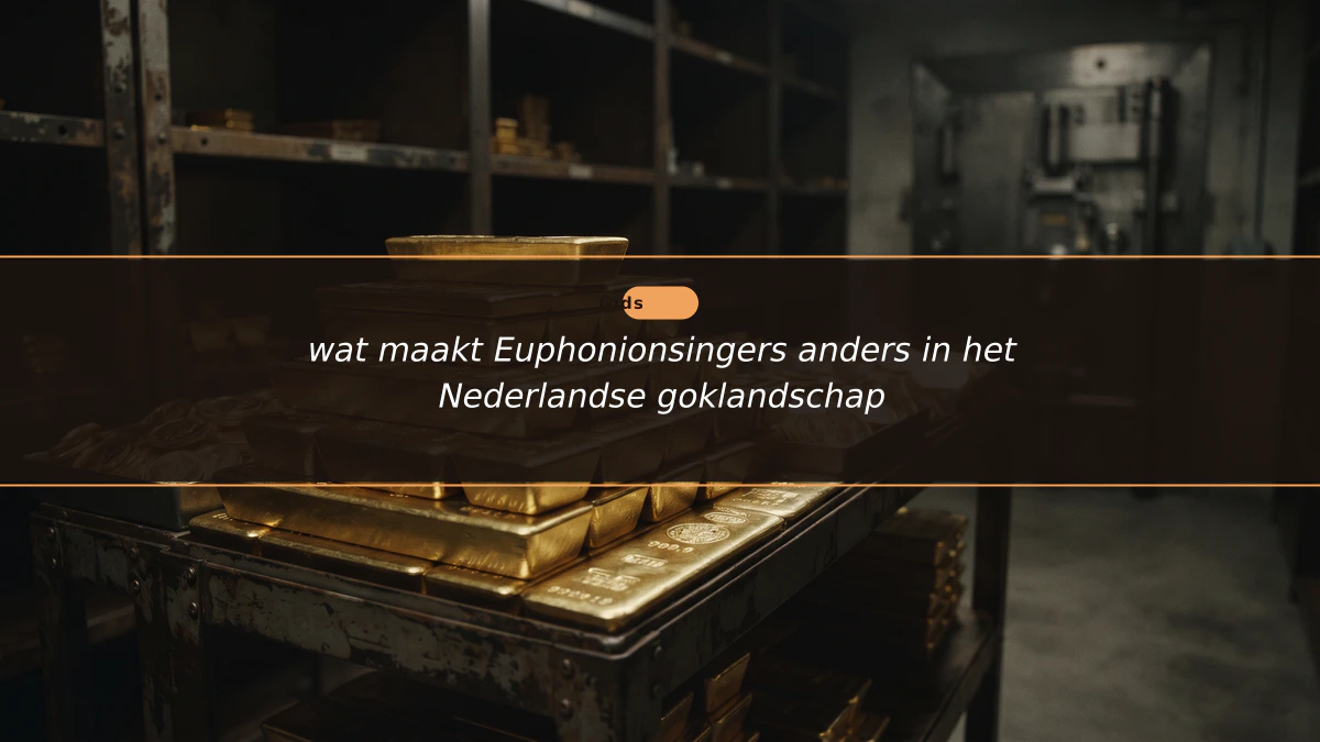 wat maakt Euphonionsingers anders in het Nederlandse goklandschap
