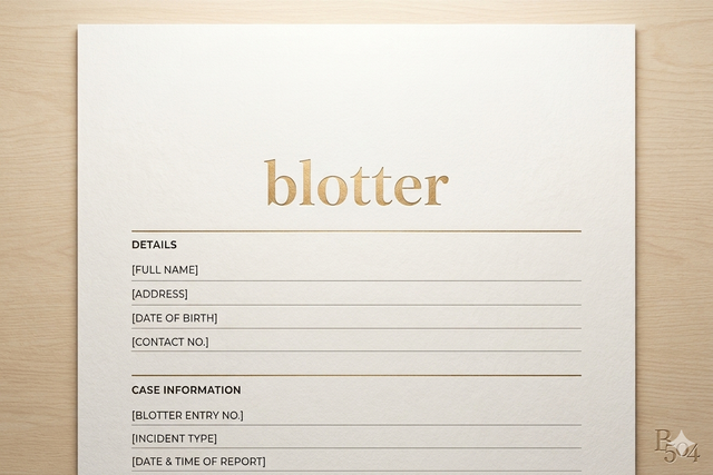 Blotter Report