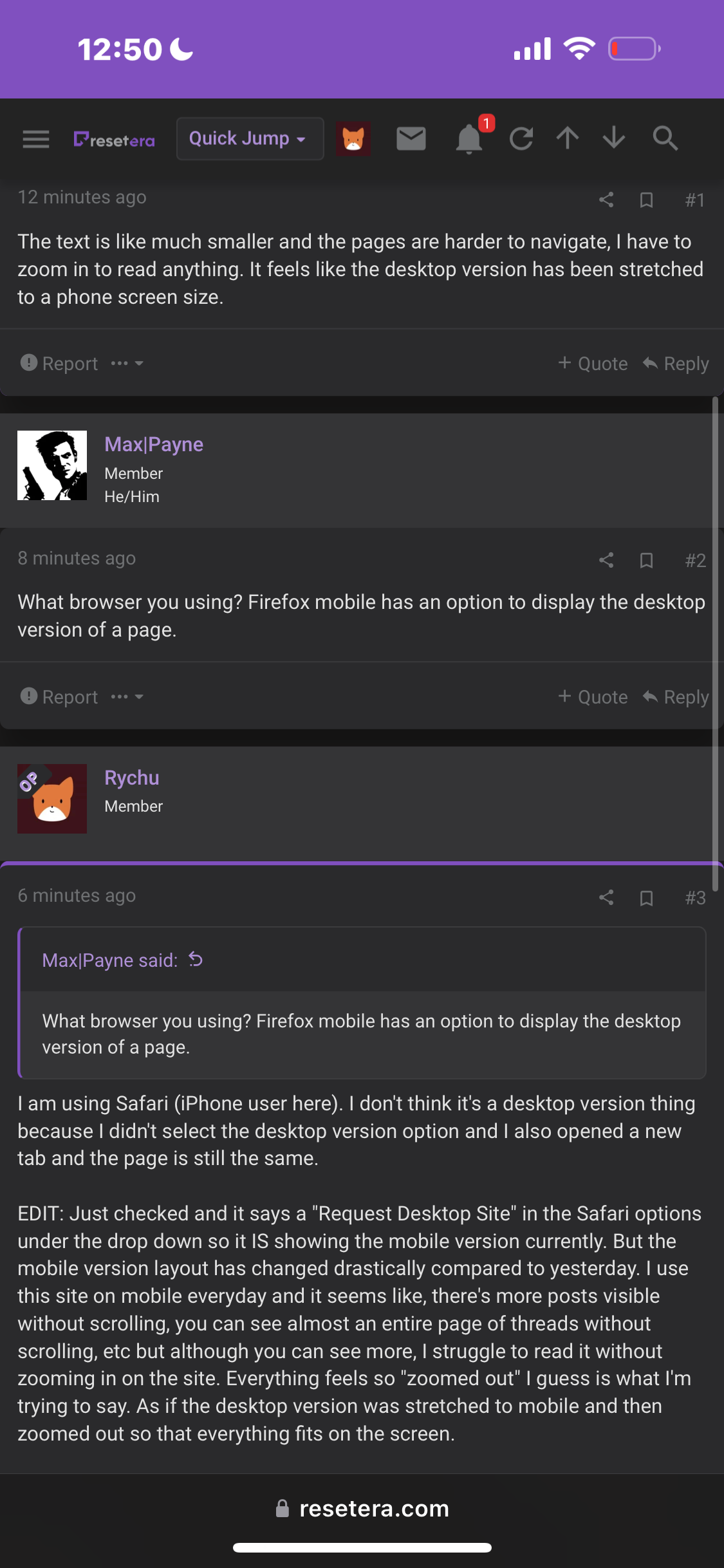 Resetera Meetup Is the ResetEra on mobile layout strange for anyone else? | ResetEra