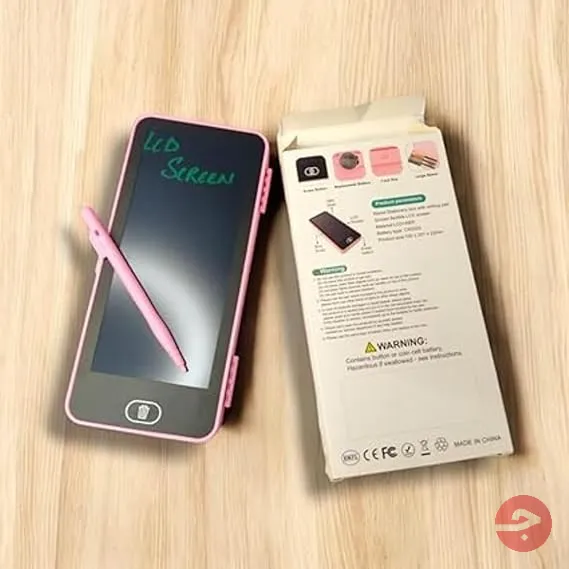 مقلمة LED مدرسية 2 في 1 مع شاشة كتابة LCD وزر مسح، حافظة أقلام ذكية سحرية للأطفال الأولاد والبنات، متعددة الألوان