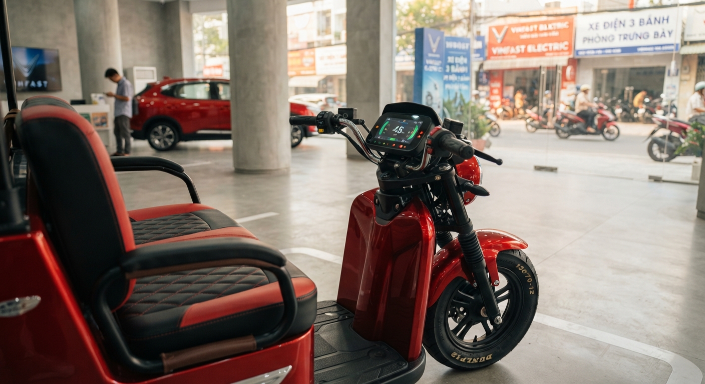 xe ba bánh điện hải phòng - hình minh họa