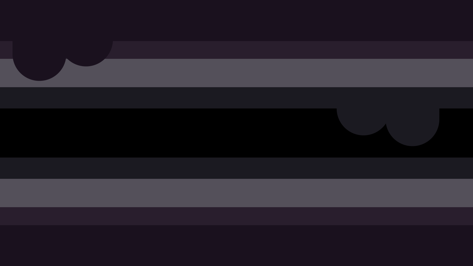 A flag with nine mirrored stripes. From top to center, they are thick and very dark muted purple, thin and dark muted purple, grey, thin and dark grey, and thick and black. There are two thick drips coming out of the top stripe and the topmost dark grey stripe. A flag with nine mirrored stripes. From top to center, they are thick and very dark muted purple, thin and dark muted purple, grey, thin and dark grey, and thick and black. There are two thick drips coming out of the top stripe and the topmost dark grey stripe.