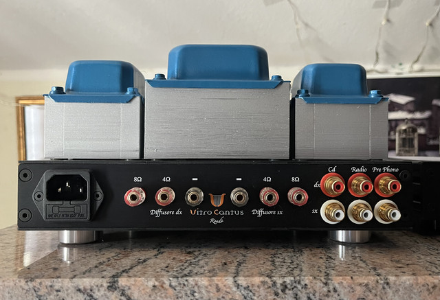 Handbuilt L’Aquila tube amplifier 10+10W rms AB ‘’hot’ class