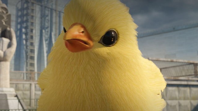The yellow pet chick on CS2’s inspection screen, with its development interface visible.