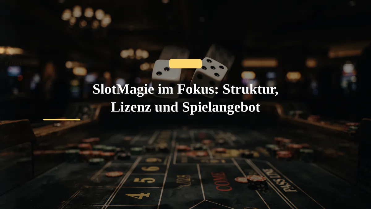 SlotMagie im Fokus: Struktur, Lizenz und Spielangebot