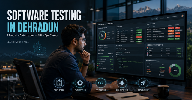 Software Testing in Dehradun - Manual, Automation, Selenium and API Testing