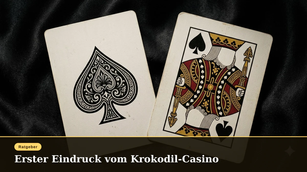 Erster Eindruck vom Krokodil-Casino