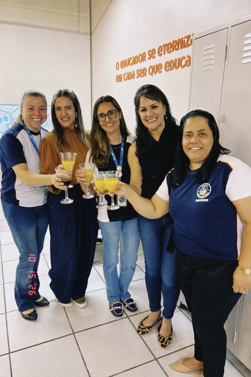 Professoras Comemorando