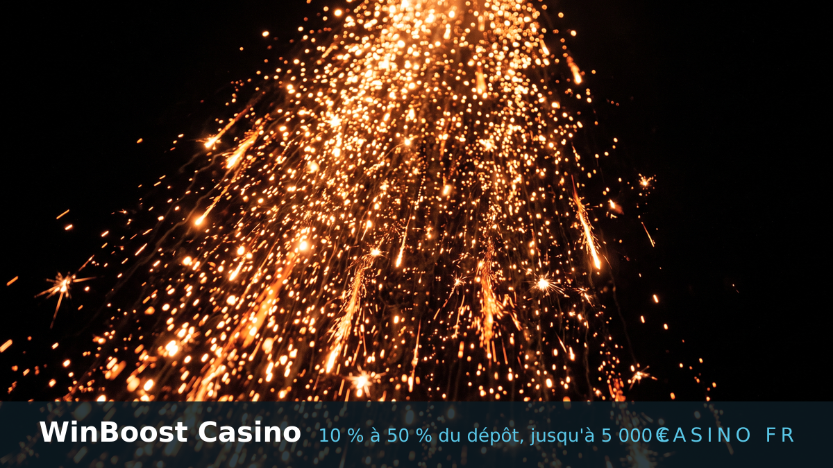 WinBoost Casino � bonus de bienvenue 10 % � 50 % du d�p�t, jusqu