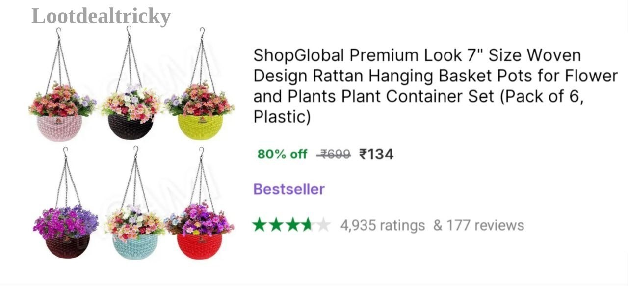 Hanging Plant Basket – Just ₹134 | Loot Ka Maal