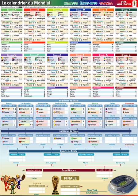 calendrier 16eme