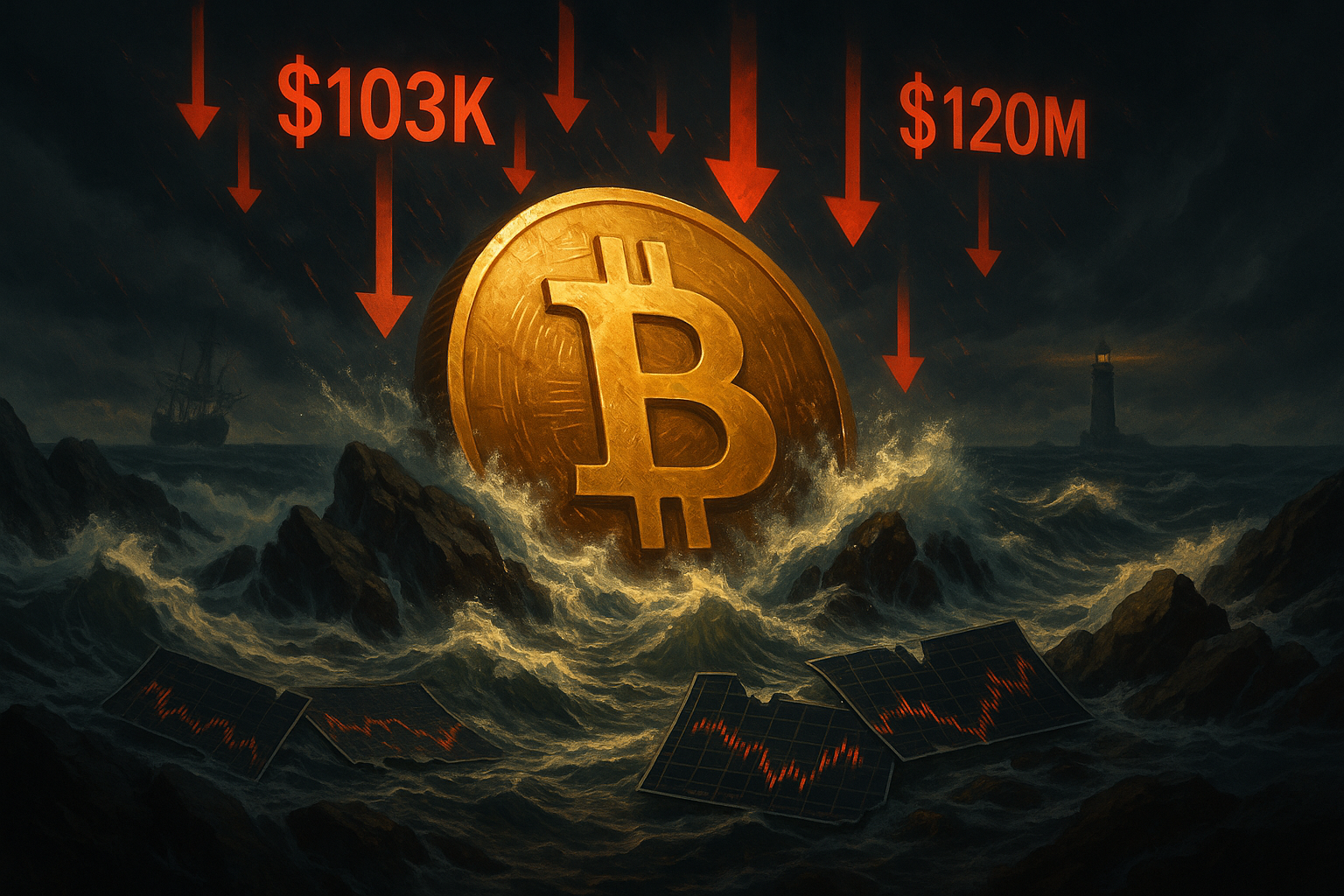Bitcoin price dip triggering over $120 million in crypto long position liquidations