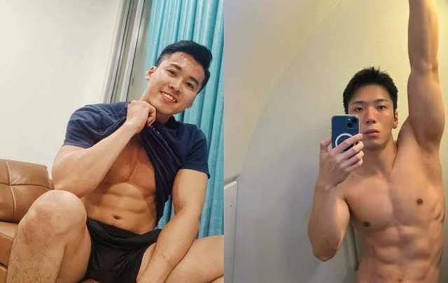 两大肌肉帅床上大战