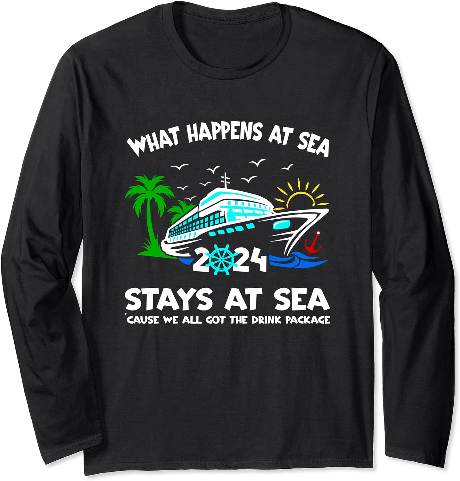 Its A Family Trip And Friends Group Cruise Funny Gift Long Sleeve T-Shirt
