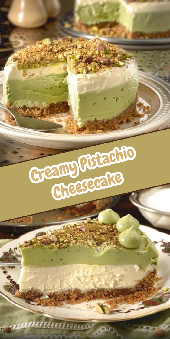 Creamy Pistachio Cheesecake Recipe with Rich Nutty Flavor