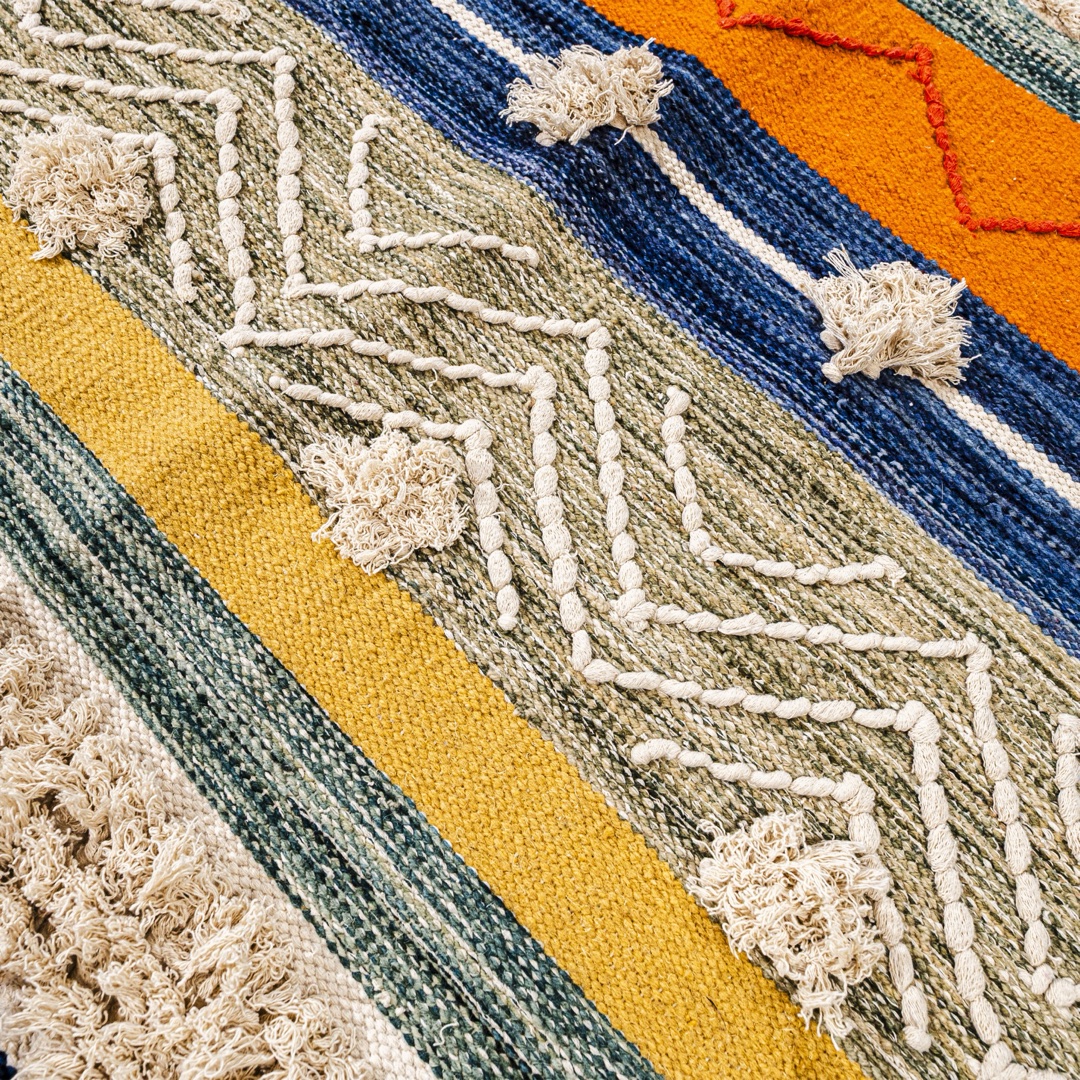 M-013 Area Handmade Cotton Rug