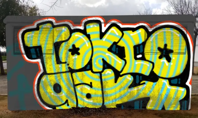 Graffiti artwork by Bab