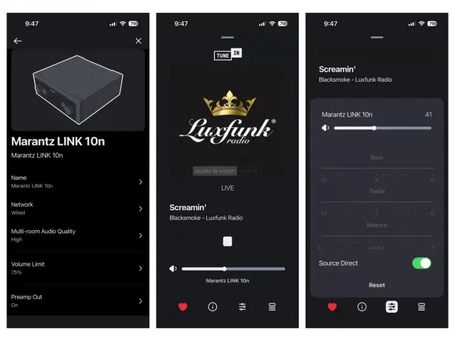 Marantz LINK 10n App big