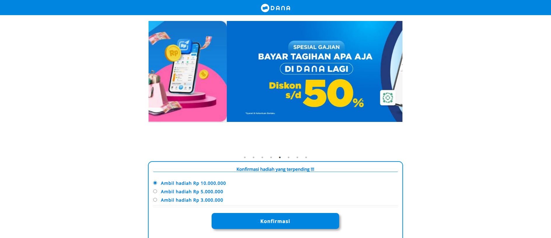 Stored capture of aktivasi-fitur-dana2.hint.my.id