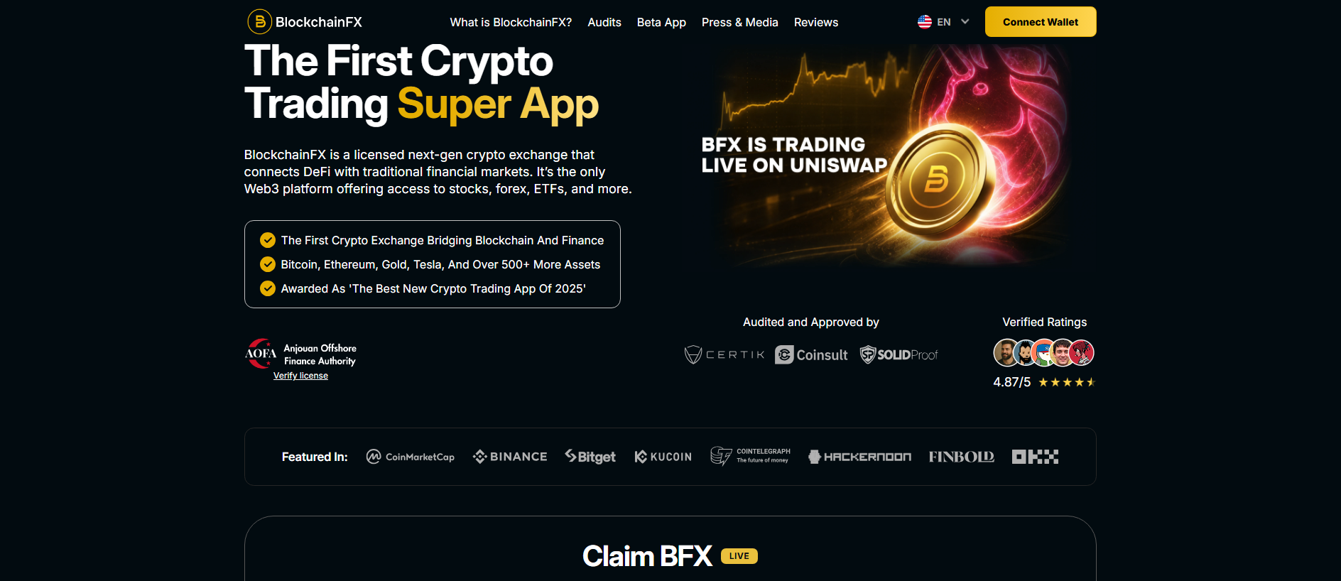 Stored capture of blockchainfx.us