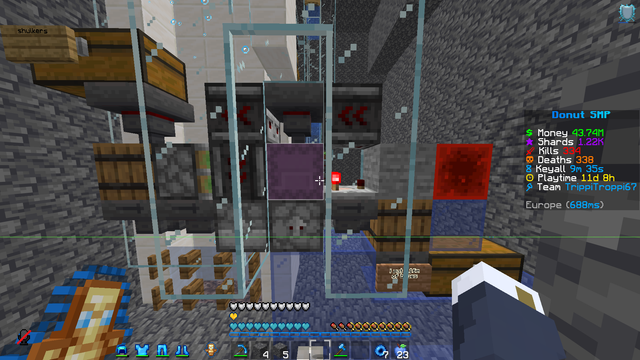 A 108k kelp an hour kelp module with shulker loader