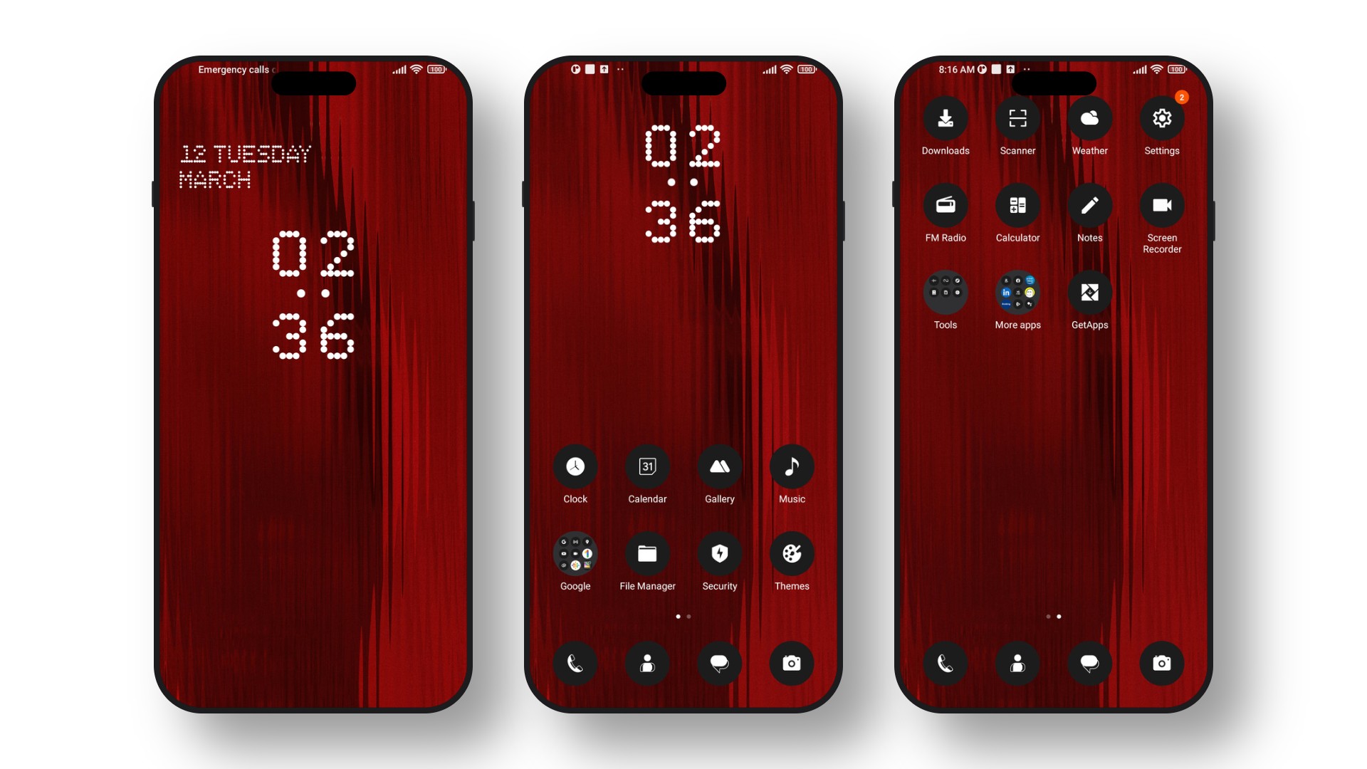 Monochrome UI HyperOS Theme