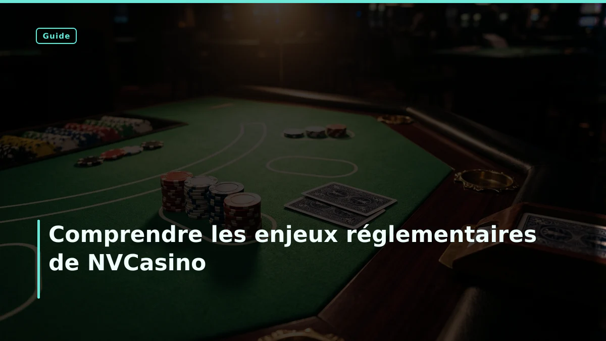 Comprendre les enjeux réglementaires de NVCasino