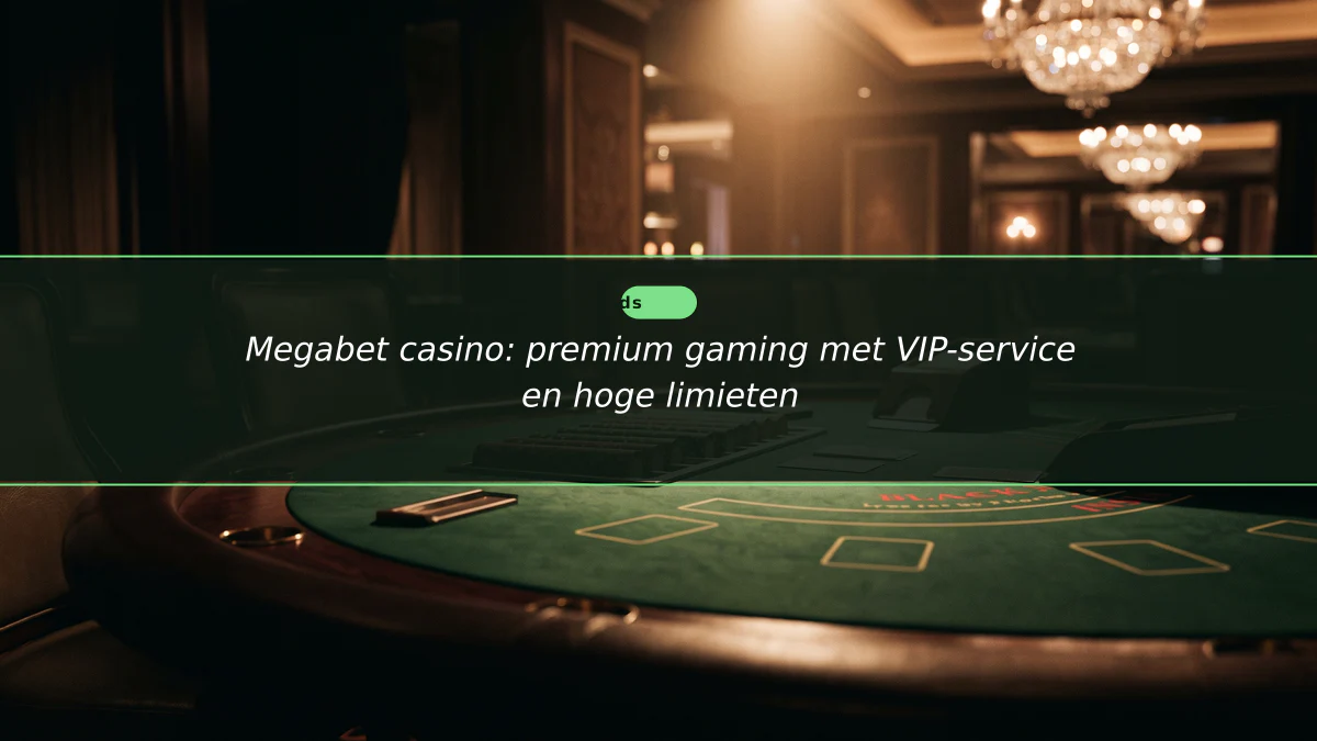 Megabet casino: premium gaming met VIP-service en hoge limieten