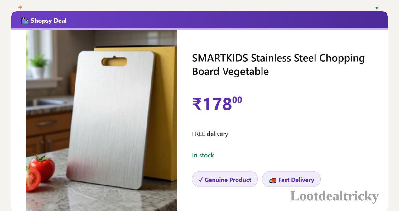 smartkids Stainless Steel – Just ₹178 | Best Deal smartkids Stainless Steel – Just ₹178 | Best Deal