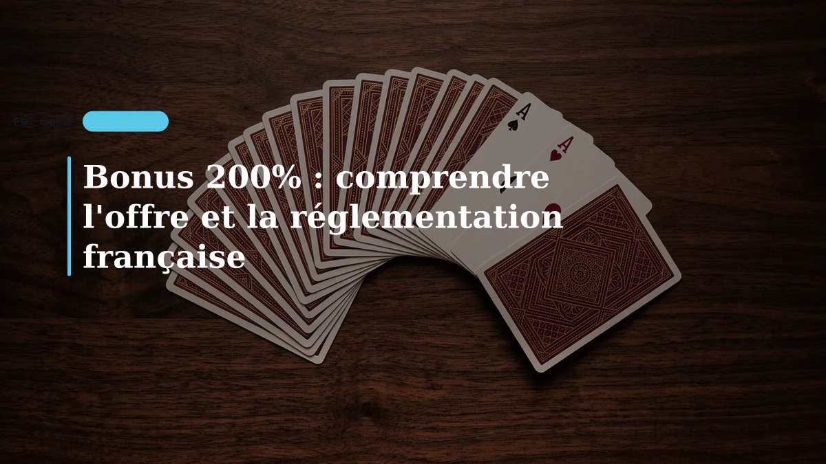 Bonus 200% : comprendre l'offre et la réglementation française