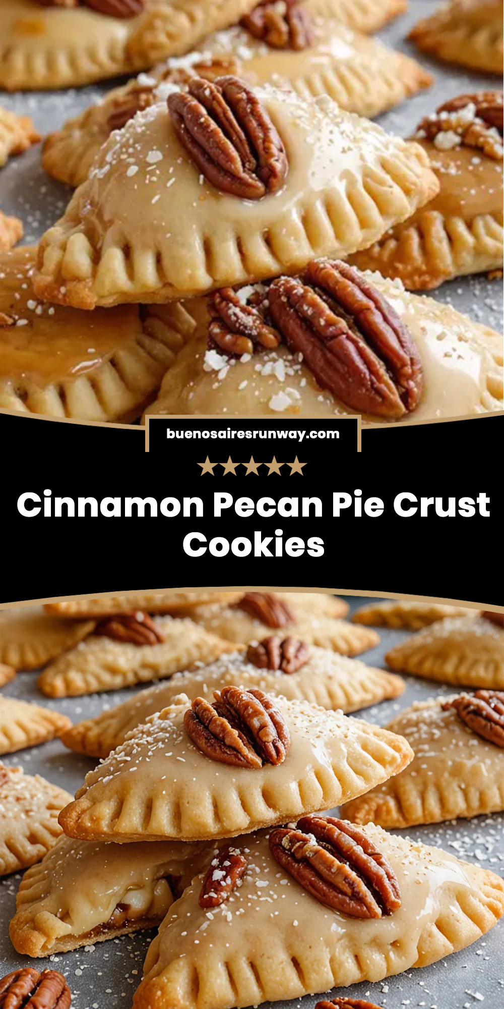 Cinnamon Pecan Pie Crust Cookies