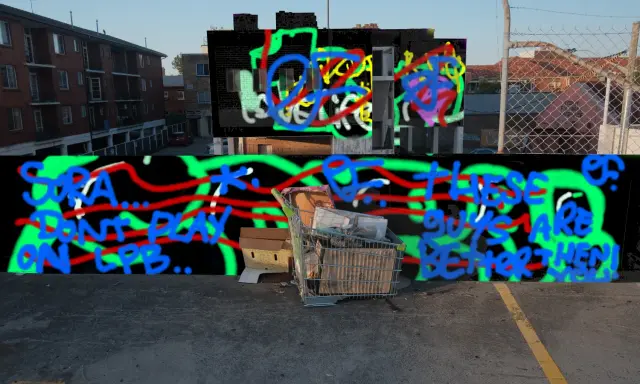 Graffiti artwork by Rickertos