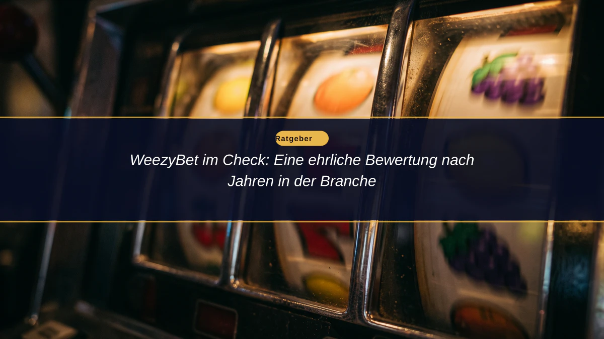 WeezyBet im Check: Eine ehrliche Bewertung nach Jahren in der Branche