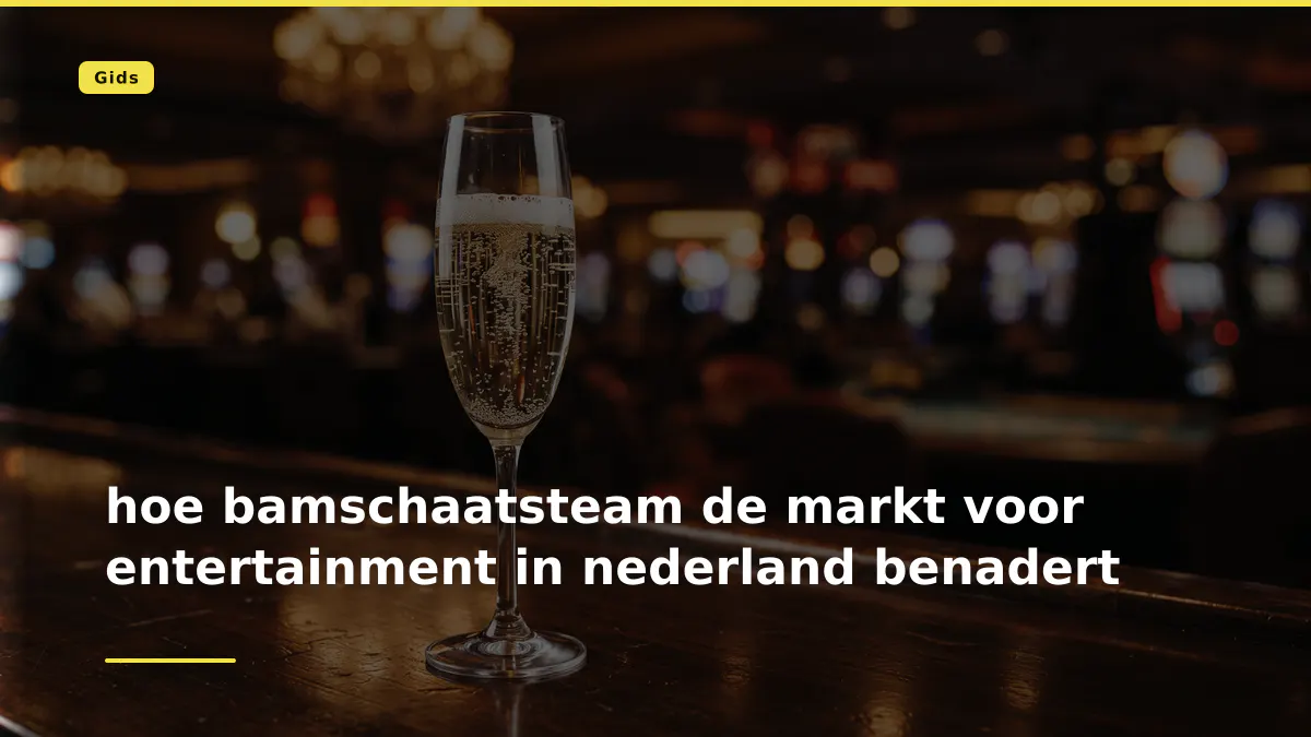 hoe bamschaatsteam de markt voor entertainment in nederland benadert
