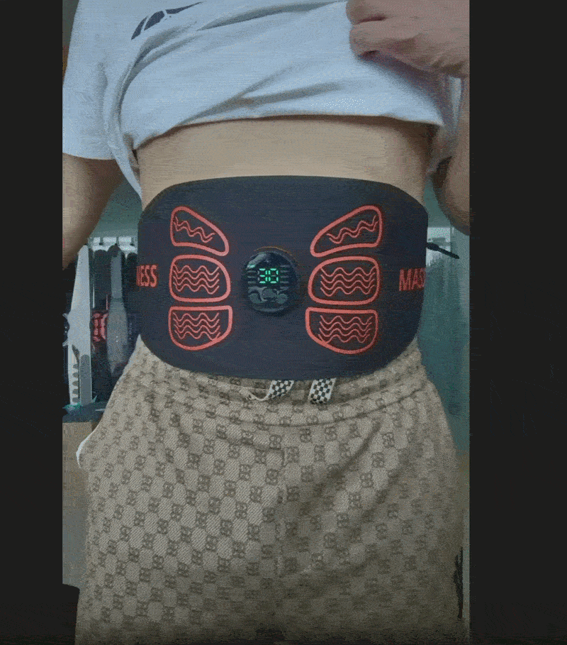 חגורת EMS לחיטוב הרזיה ועיצוב בטן מתקדם MuscleEMS