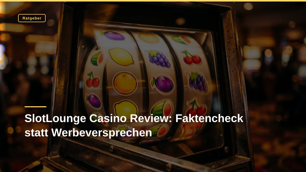 SlotLounge Casino Review: Faktencheck statt Werbeversprechen