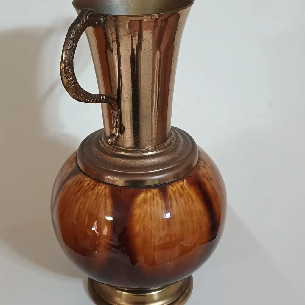 Ânfora antiga de Índia |Anos 60/70 – Fino e Valioso Objeto de Decoração. - Foto 5