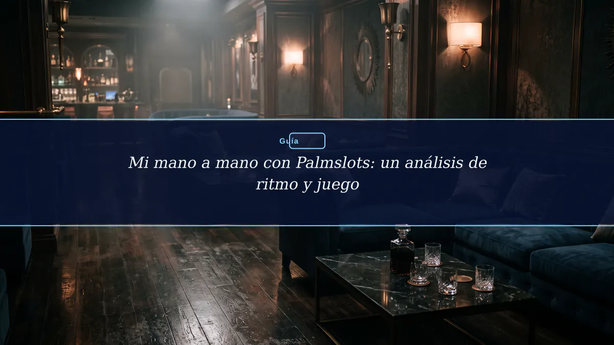 Mi mano a mano con Palmslots: un análisis de ritmo y juego