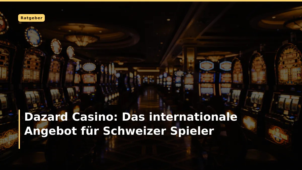 Dazard Casino: Das internationale Angebot für Schweizer Spieler