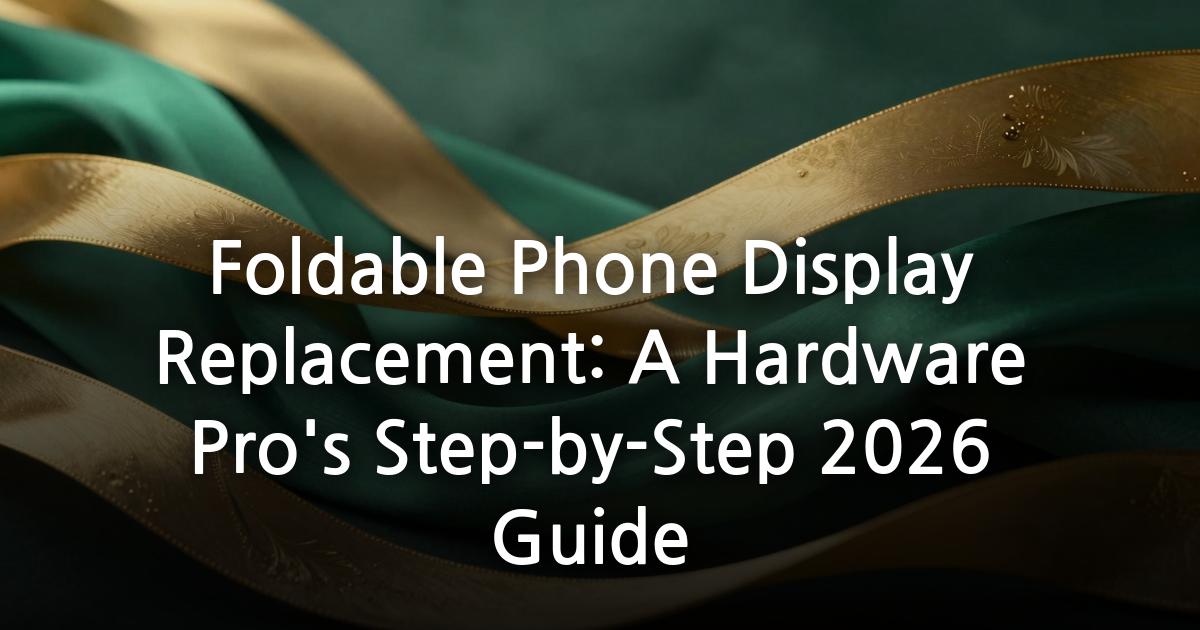 Foldable Phone Display Replacement: A Hardware Pro