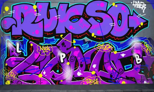 Graffiti artwork by Zkur