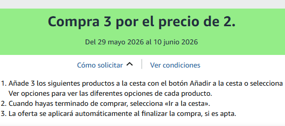 Compra 3 por el precio de 2 en una selección de productos para el hogar 🏠