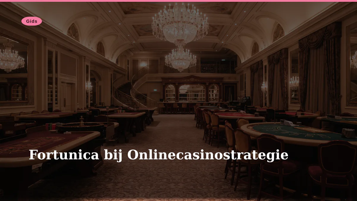 Fortunica bij Onlinecasinostrategie