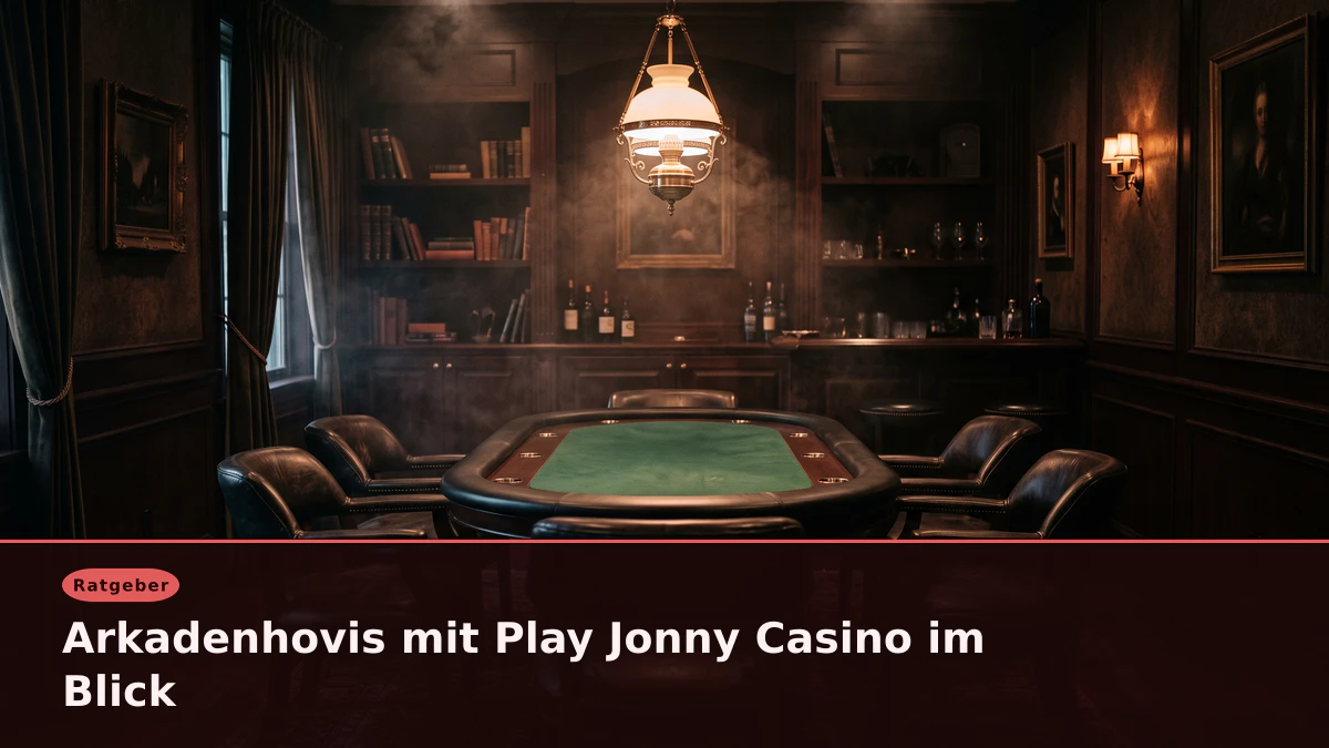 Arkadenhovis mit Play Jonny Casino im Blick