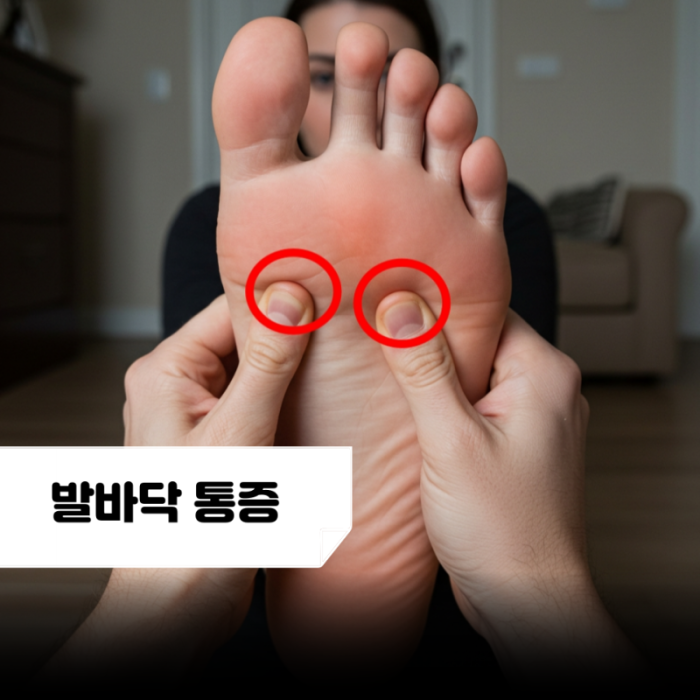 발바닥 가운데 통증의 원인