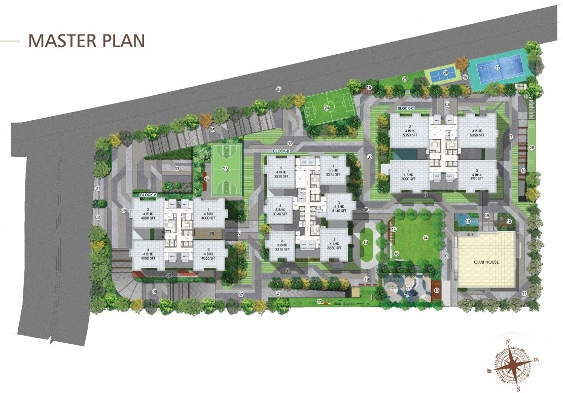 Rajapushpa Skyra - Master Plan